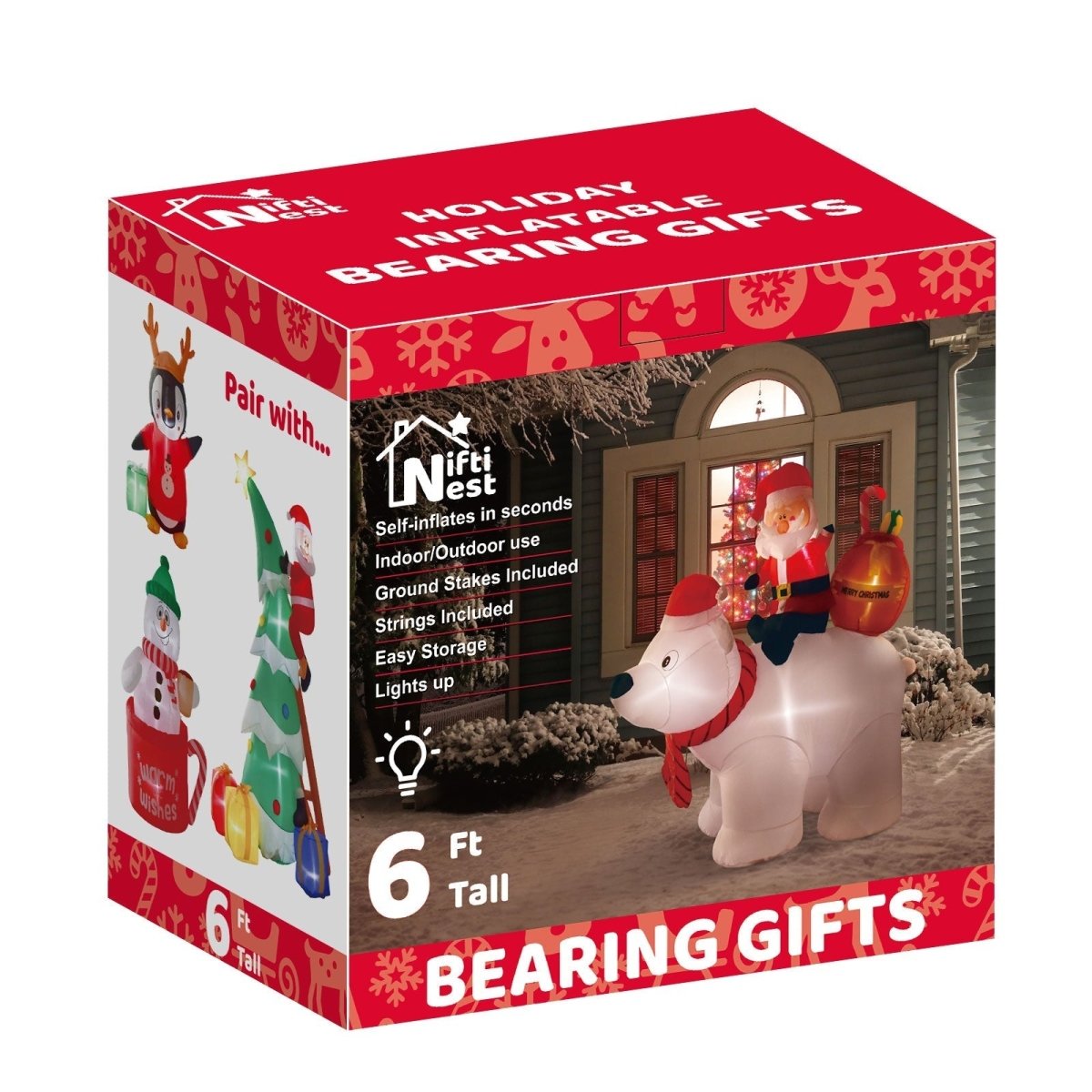 Bearing Gifts Holiday Inflatable-wholesale | PopFun