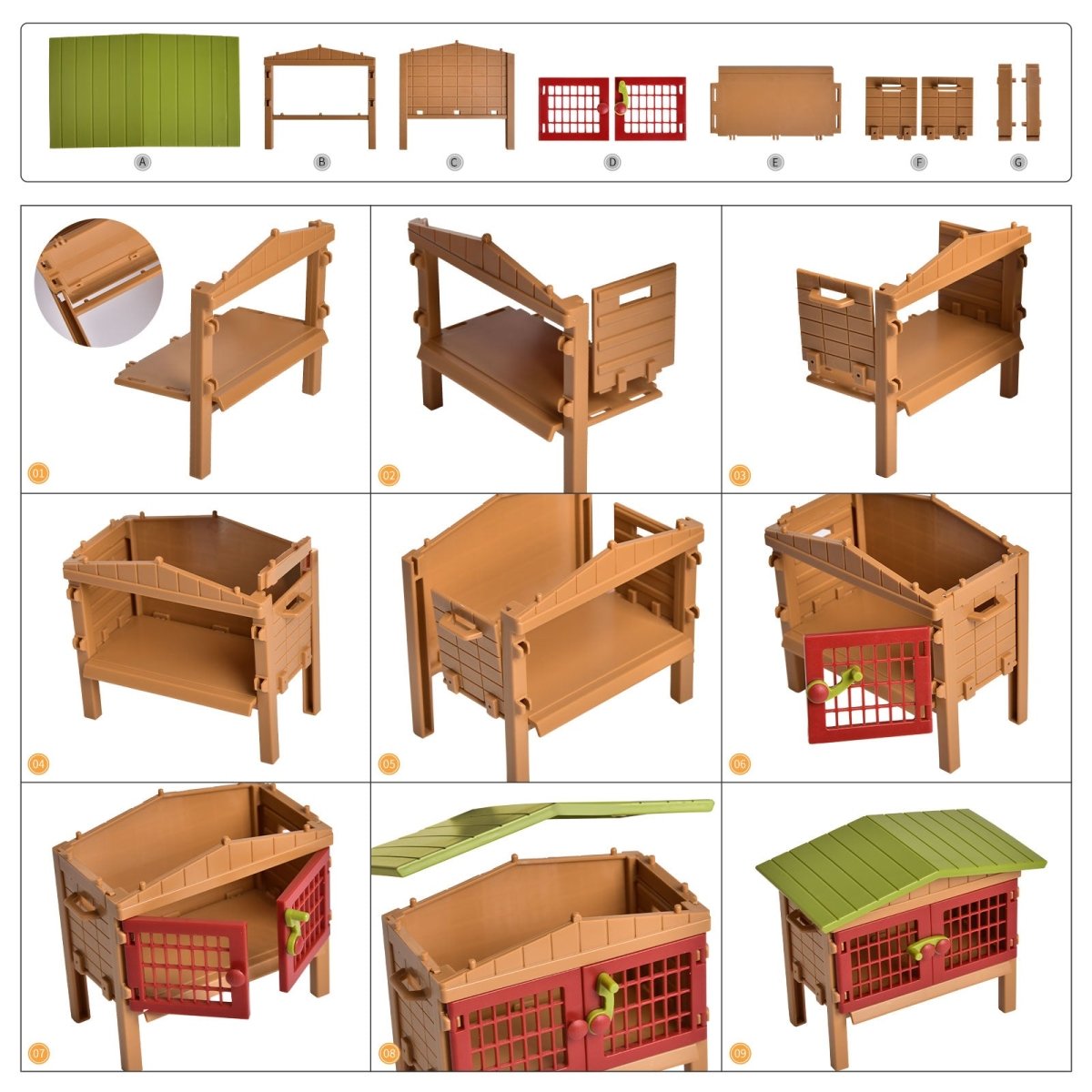 Big Barn Farm Toys (59pcs) - PopFun