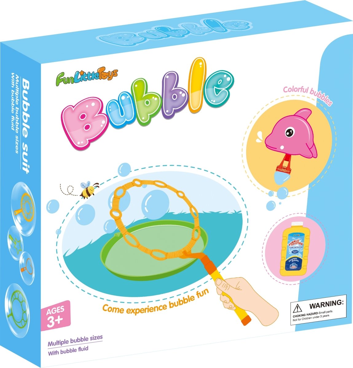 Big Bubbles Maker with Bubble Solutions (14 Pcs) - PopFun