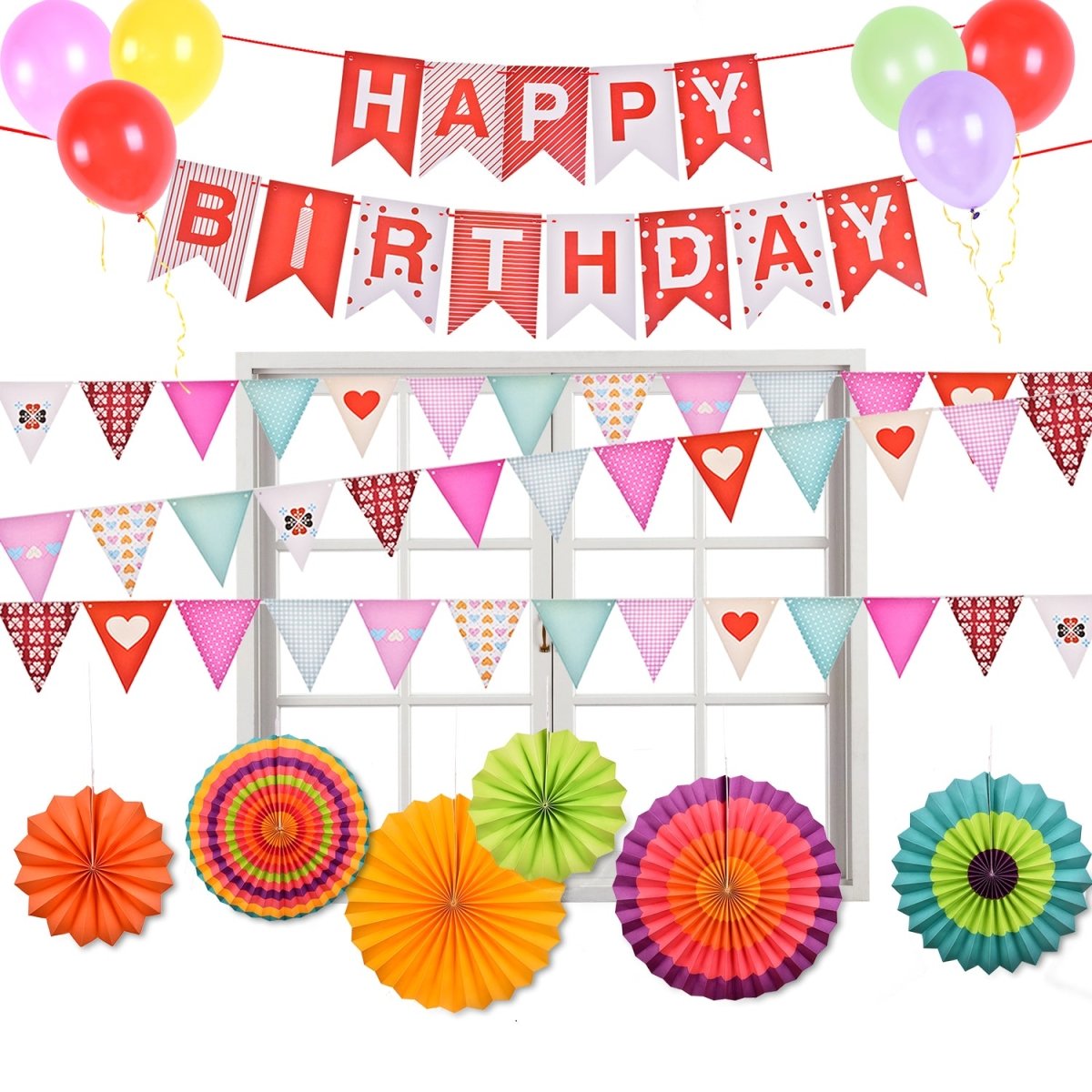 Birthday Party Decorating Kit (73pcs) - PopFun