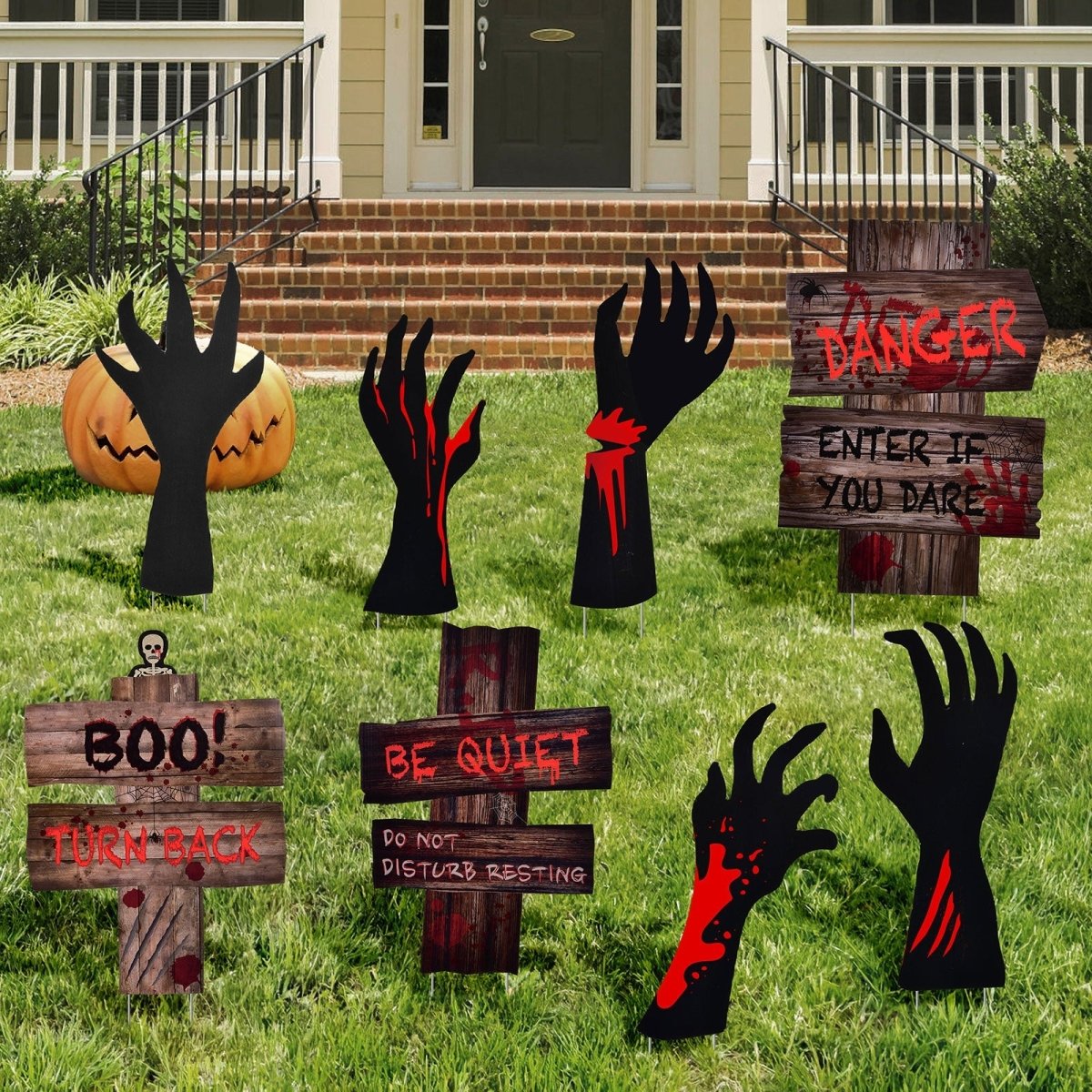 Bloody Hands Halloween Yard Sign - Wholesale - PopFun
