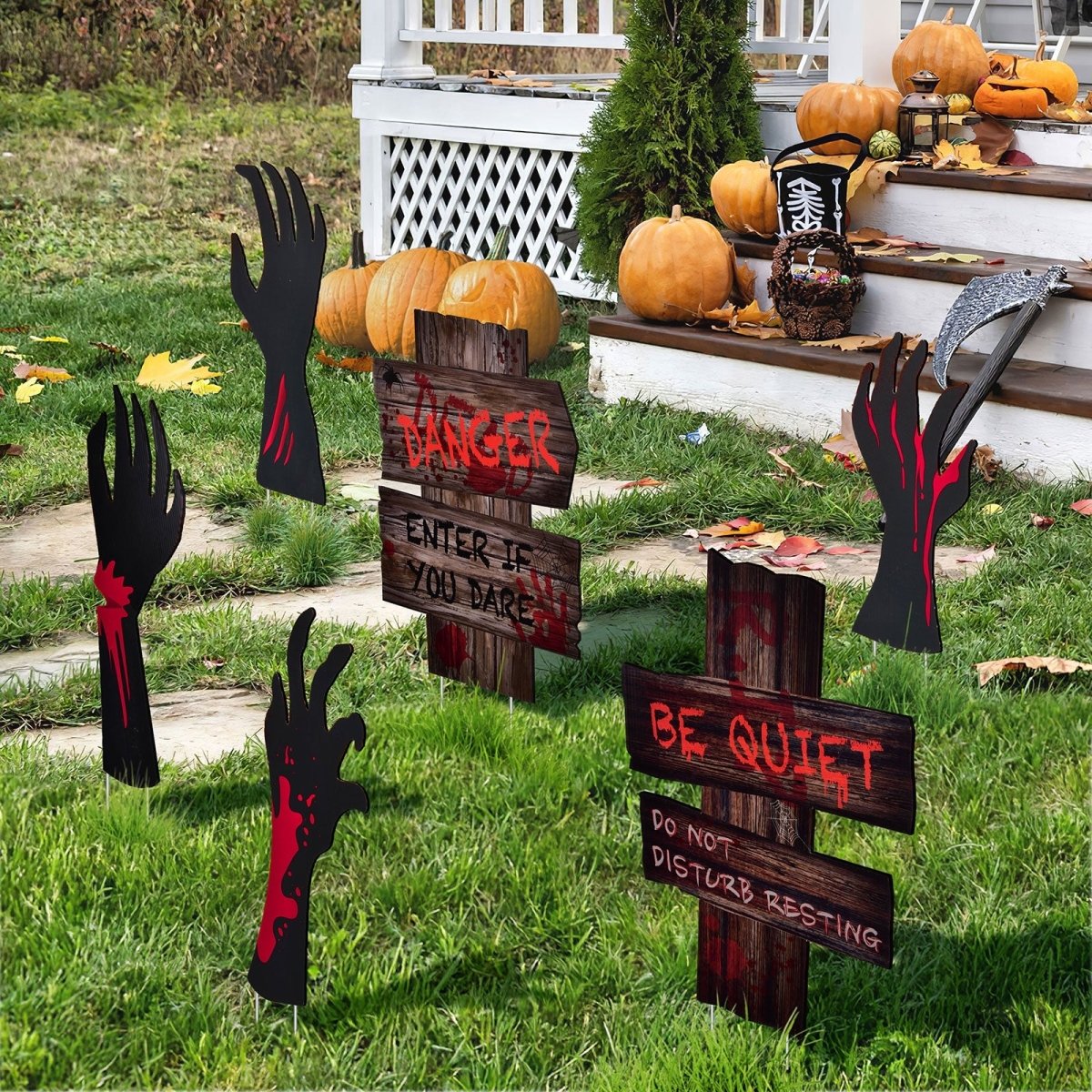 Bloody Hands Halloween Yard Sign - Wholesale - PopFun