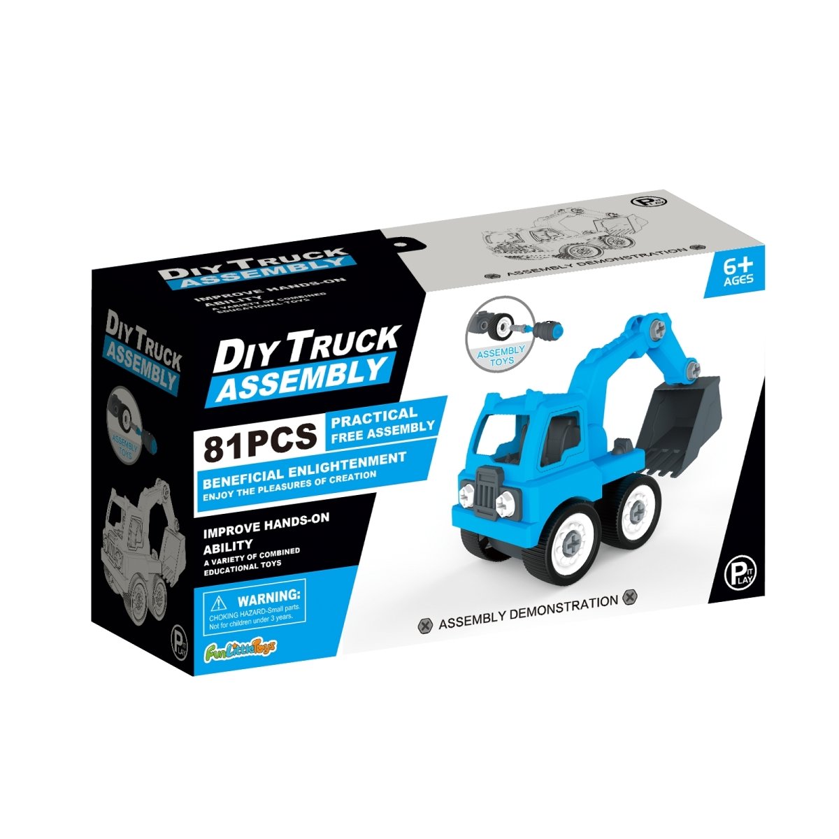 Blue Toy Construction Truck - PopFun