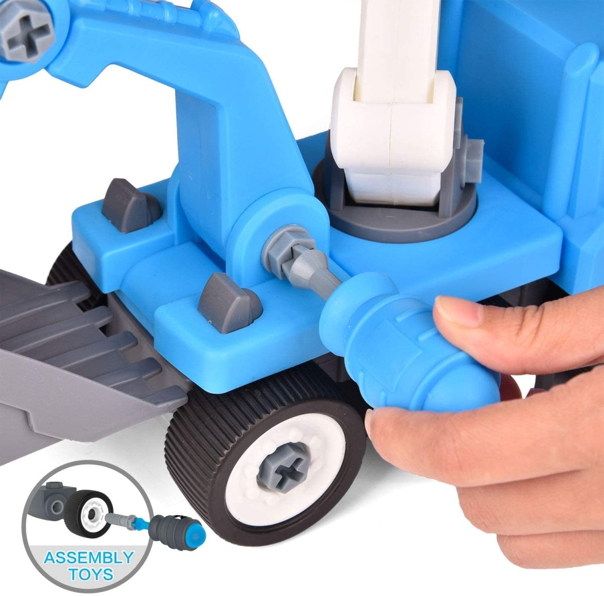 Blue Toy Construction Truck - PopFun