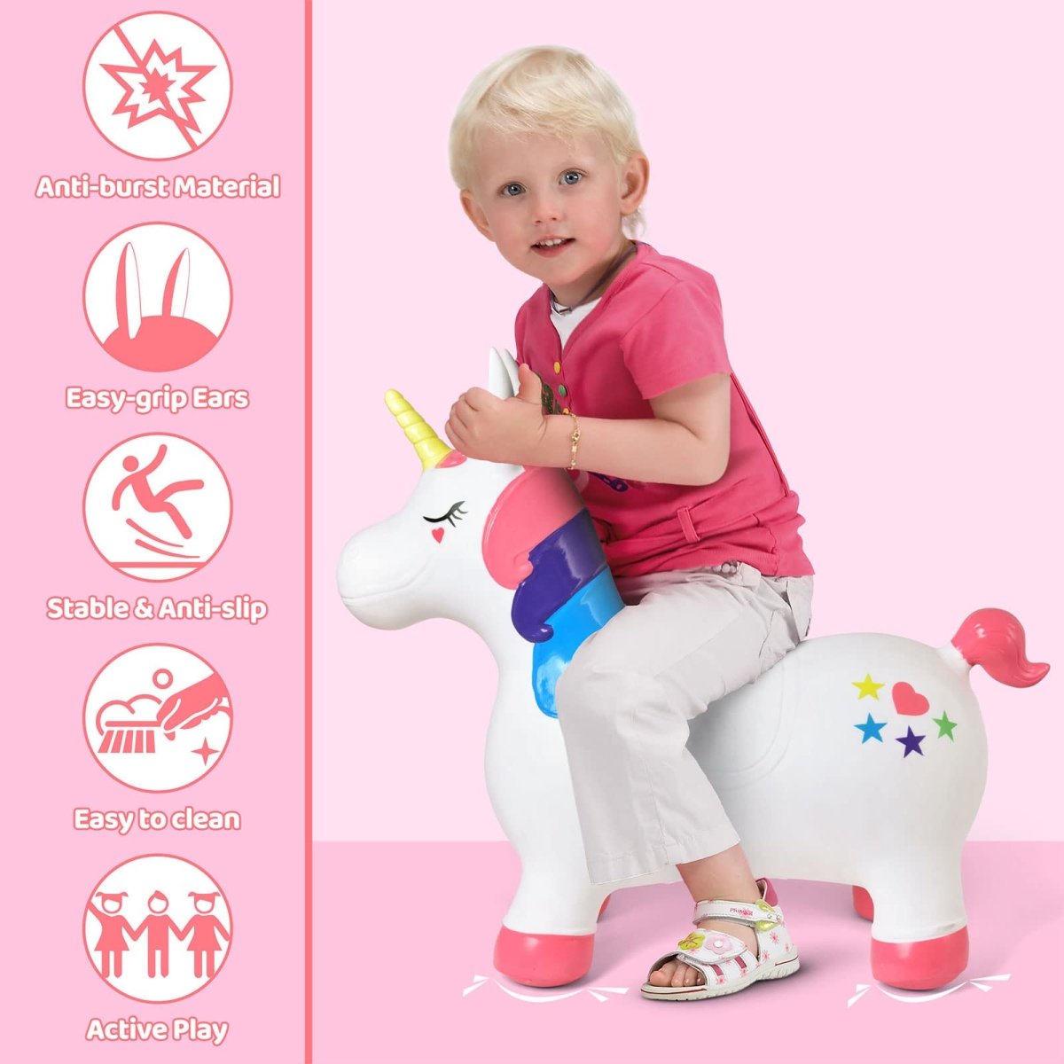 Bouncy Unicorn Horse - PopFun