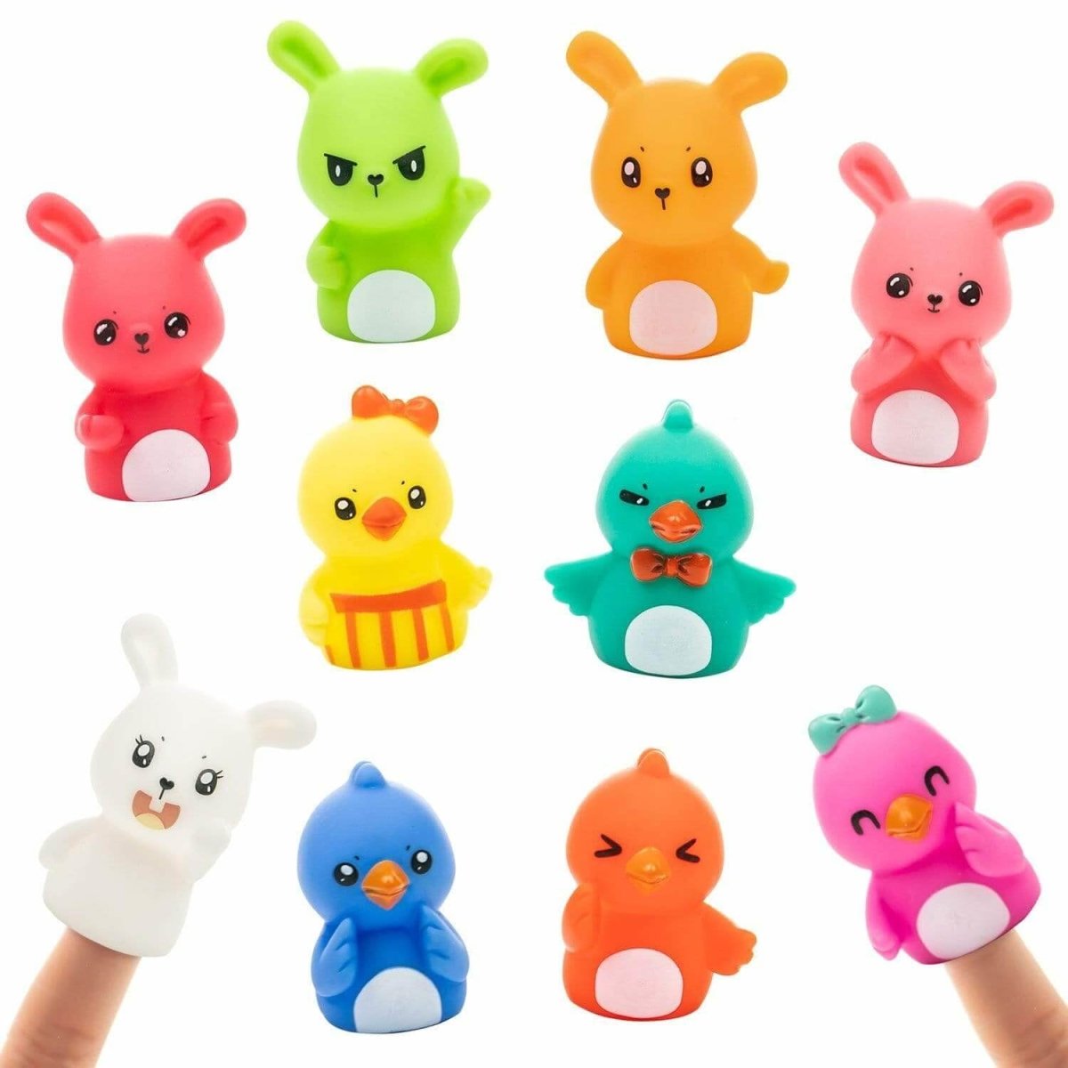 Chicks and Bunnies Finger Puppets - PopFun