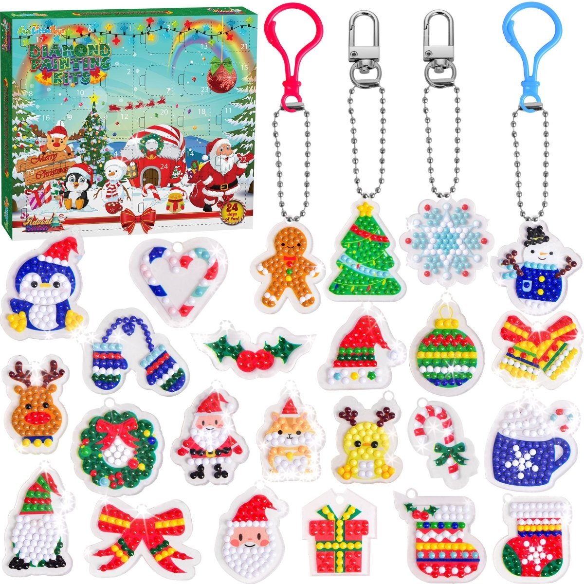 Christmas Advent Calendar: Diamond Painting Kit - Wholesale - PopFun