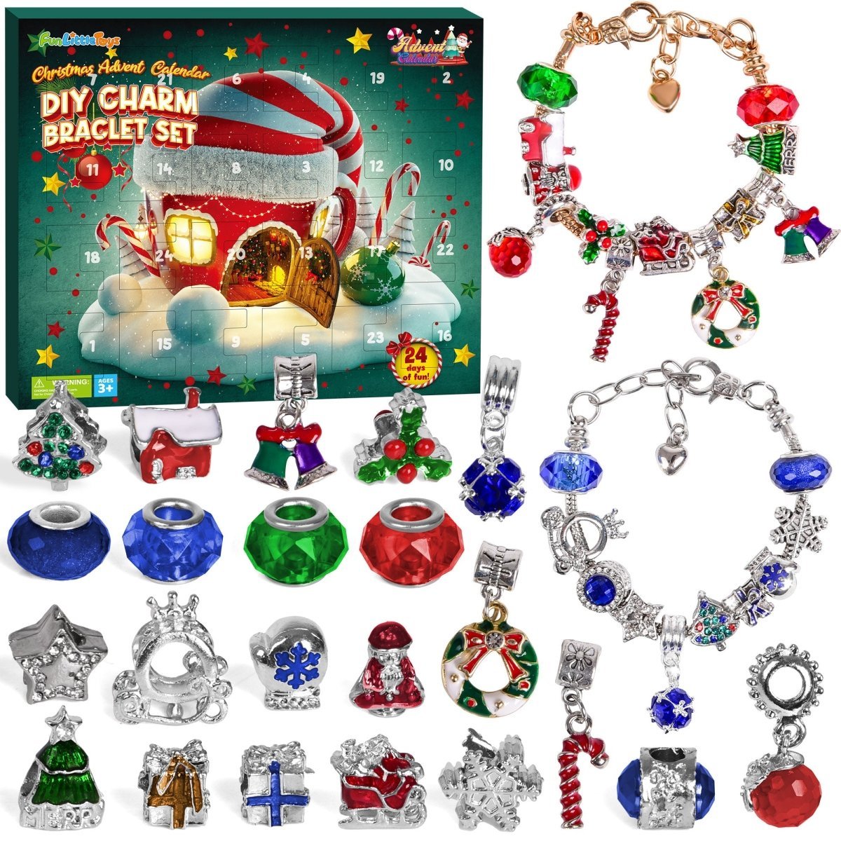 Christmas Advent Calendar: DIY Charm Bracelet Set - Wholesale - PopFun