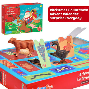 Christmas Advent Calendar for Kids - Farm Set - PopFun