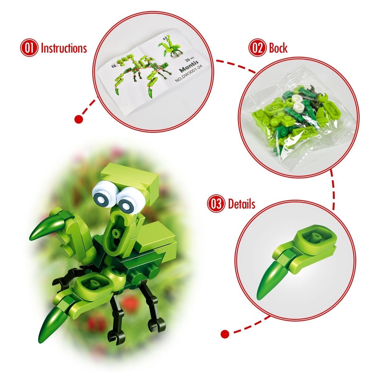 Christmas Advent Calendar: Insects Building Blocks - Wholesale - PopFun