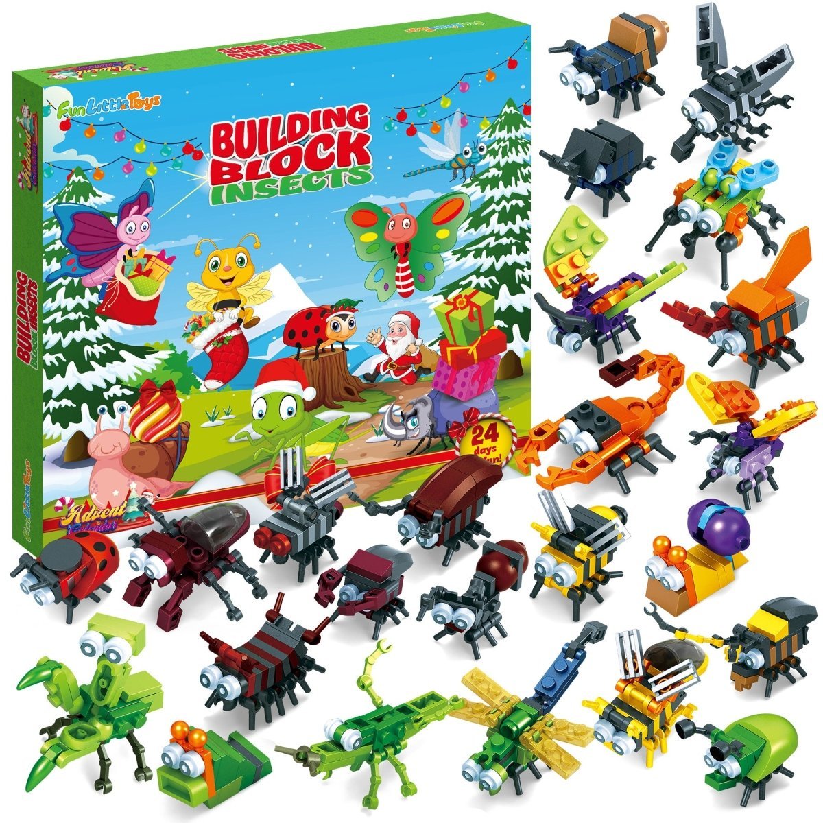 Christmas Advent Calendar: Insects Building Blocks - Wholesale - PopFun