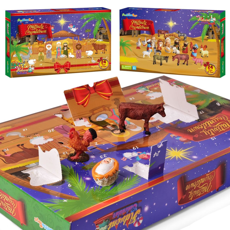 Christmas Advent Calendar Nativity Scene Set | PopFun