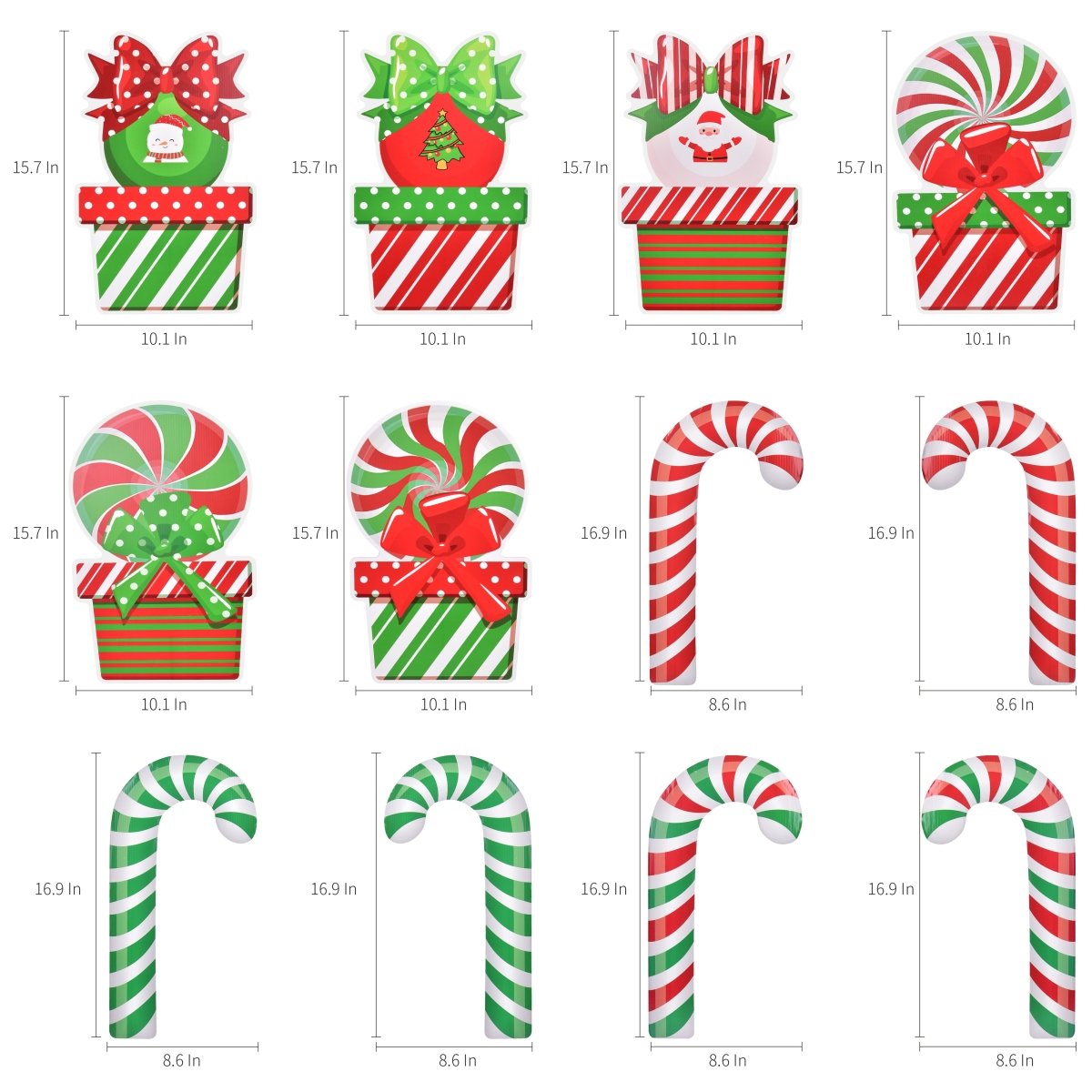 Christmas Candy Garden Yard Signs (12pcs) - PopFun