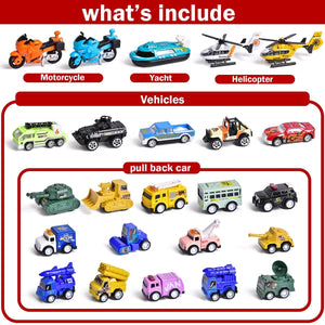 Christmas Countdown Advent Calendar with Cars - PopFun
