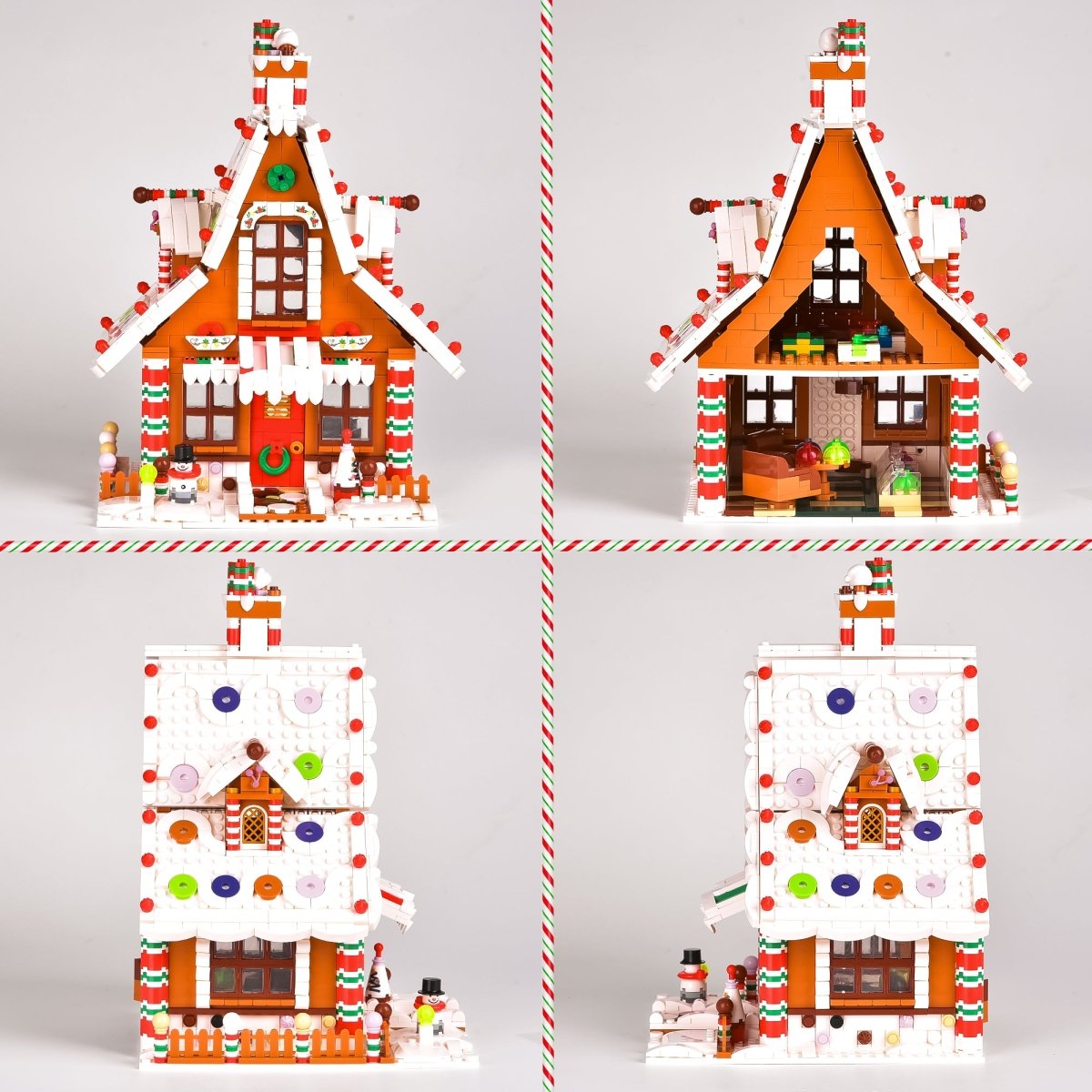 Christmas Gingerbread House Building Blocks - PopFun