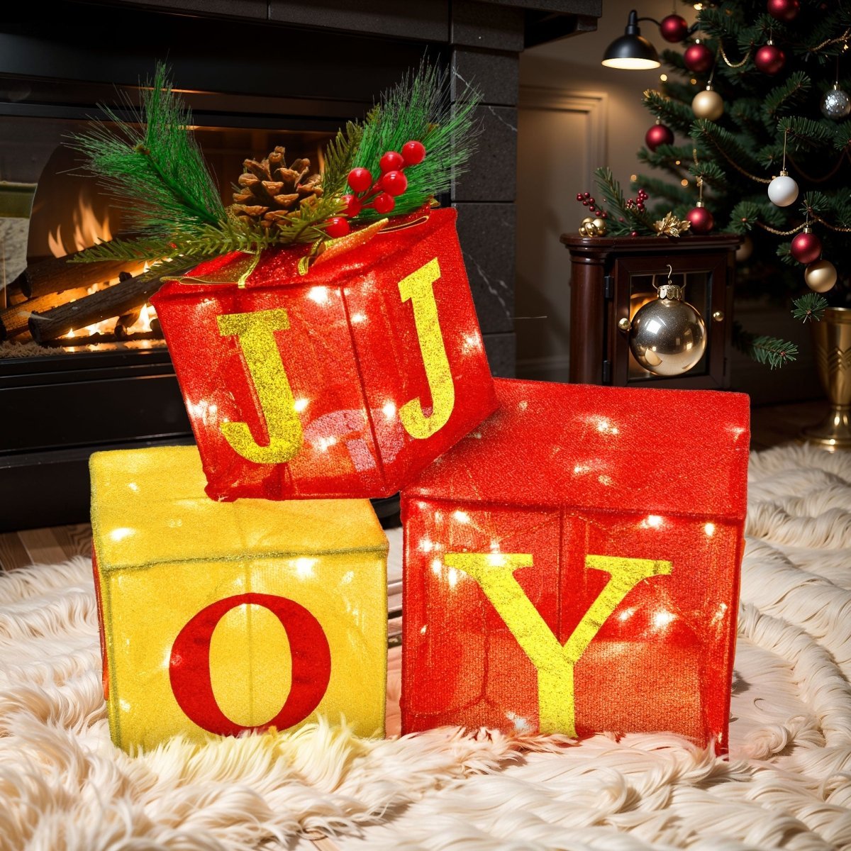 Christmas Lighted Gift Boxes Decoration - Wholesale - PopFun