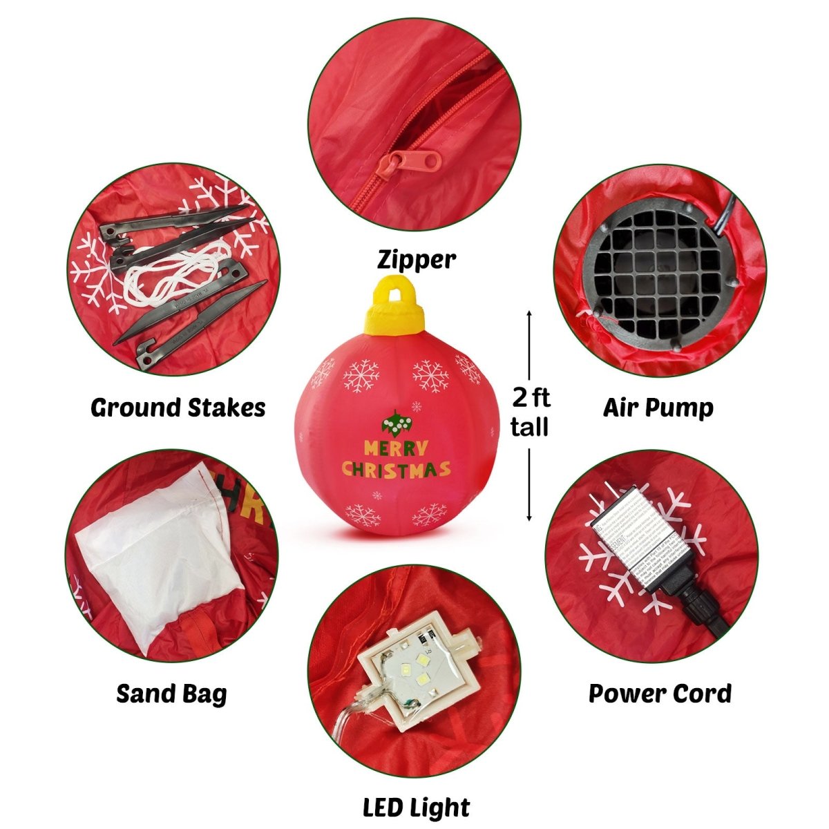 Christmas Ornament Inflatable Decorations - PopFun