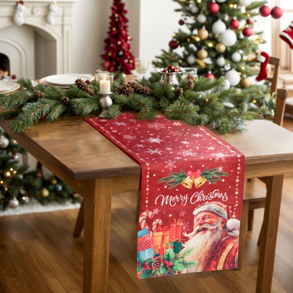 Christmas Santa Claus Table Runner - Wholesale - PopFun
