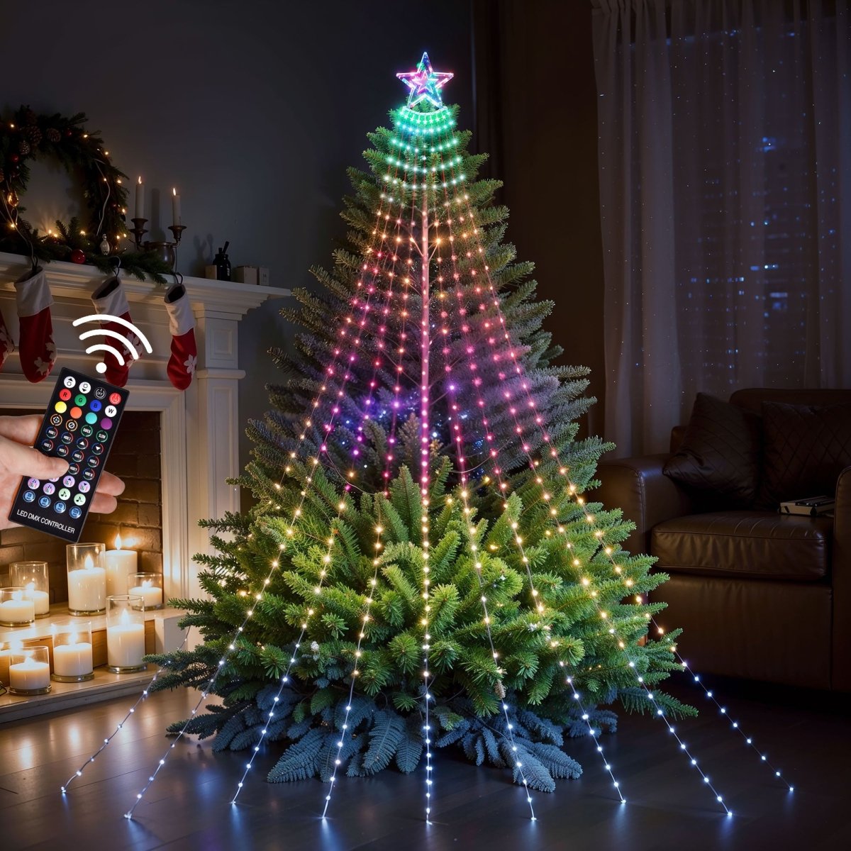 Christmas Star Strip Lights - PopFun