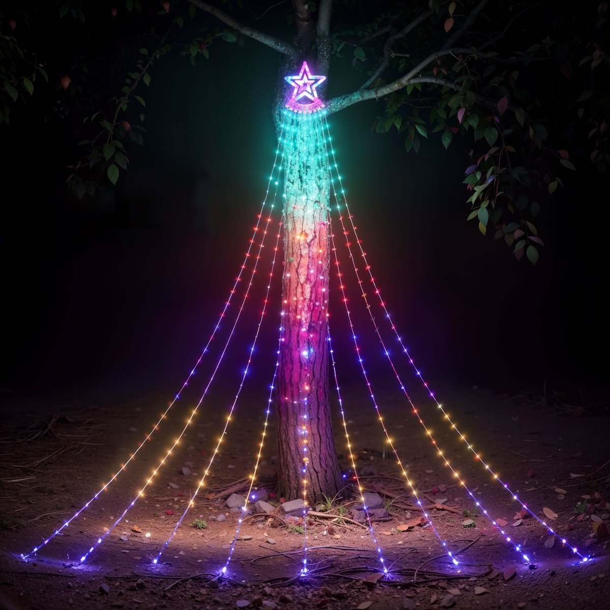 Christmas Star Strip Lights - PopFun