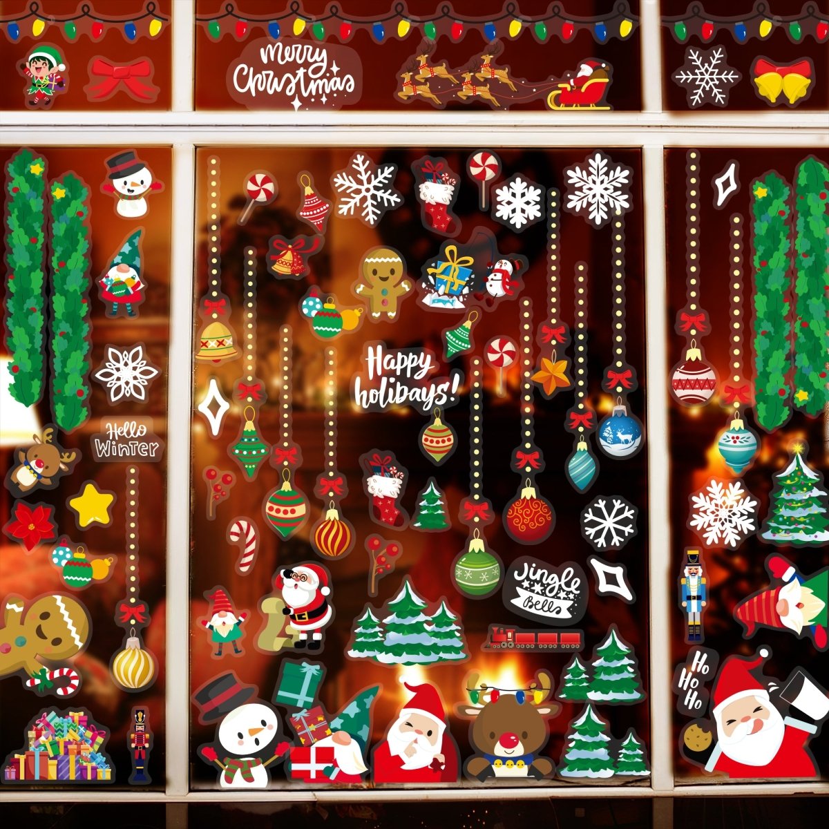 Christmas Window Decorations - PopFun