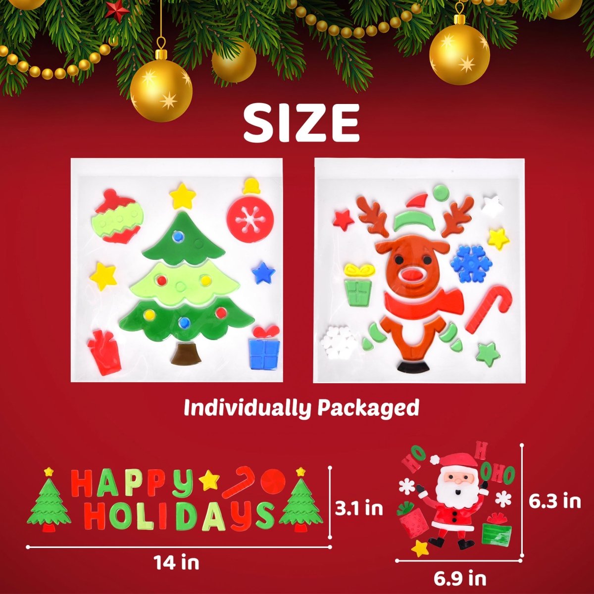 Christmas Window Sticker Decorations - PopFun