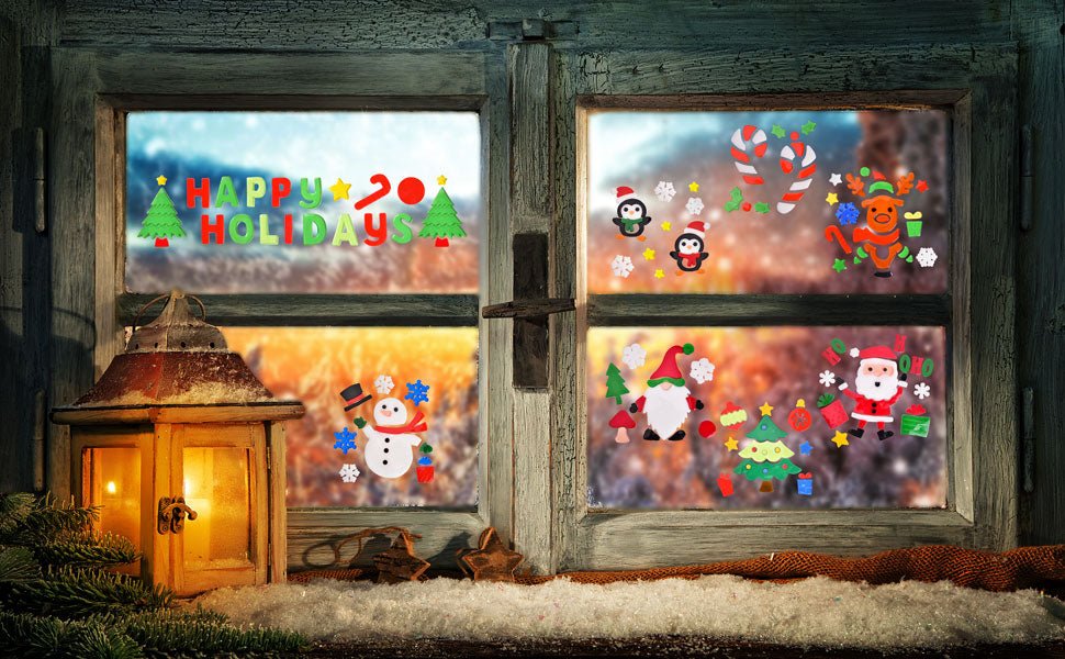 Christmas Window Sticker Decorations - PopFun
