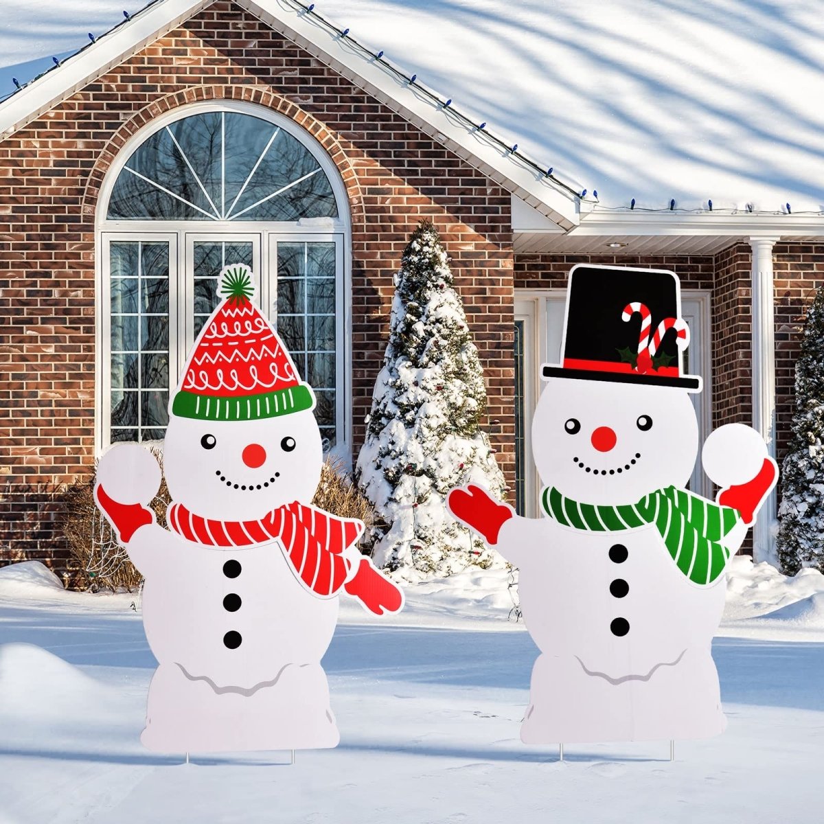 Christmas Yard Sign Stakes 5 Pcs - PopFun