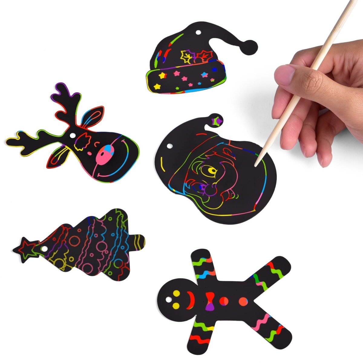 Colorful Christmas Scratch Art - PopFun