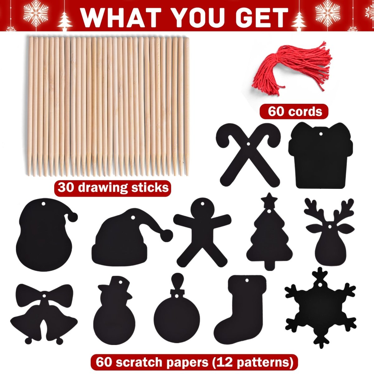 Colorful Christmas Scratch Art - PopFun