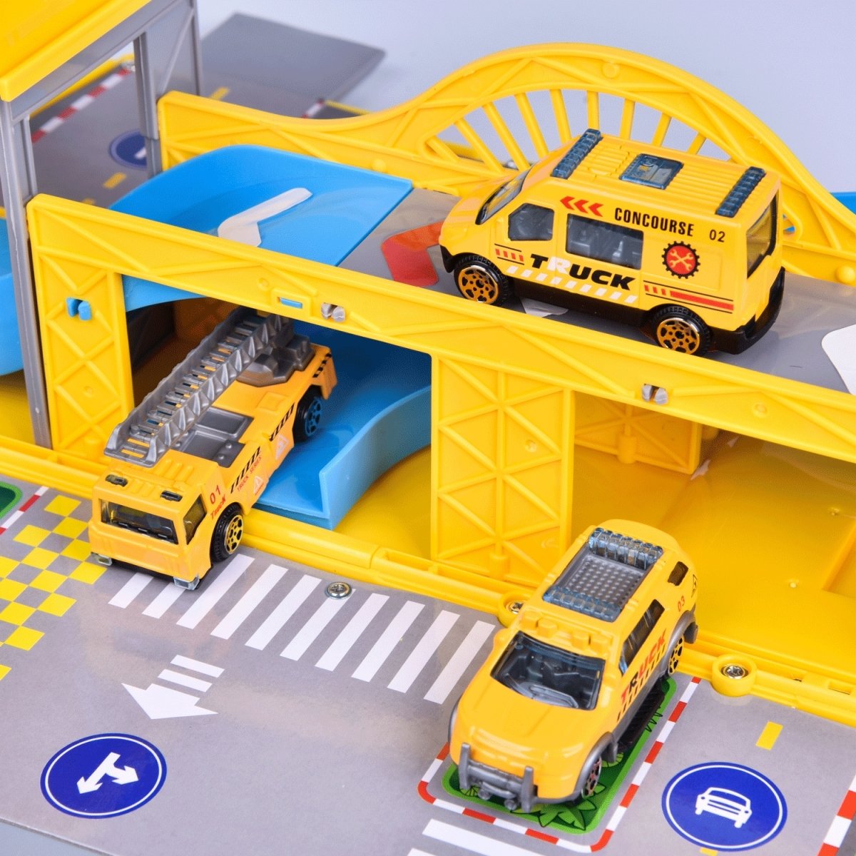 Construction Truck Carrier Toy Set - PopFun