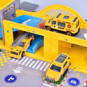 Construction Truck Carrier Toy Set - PopFun