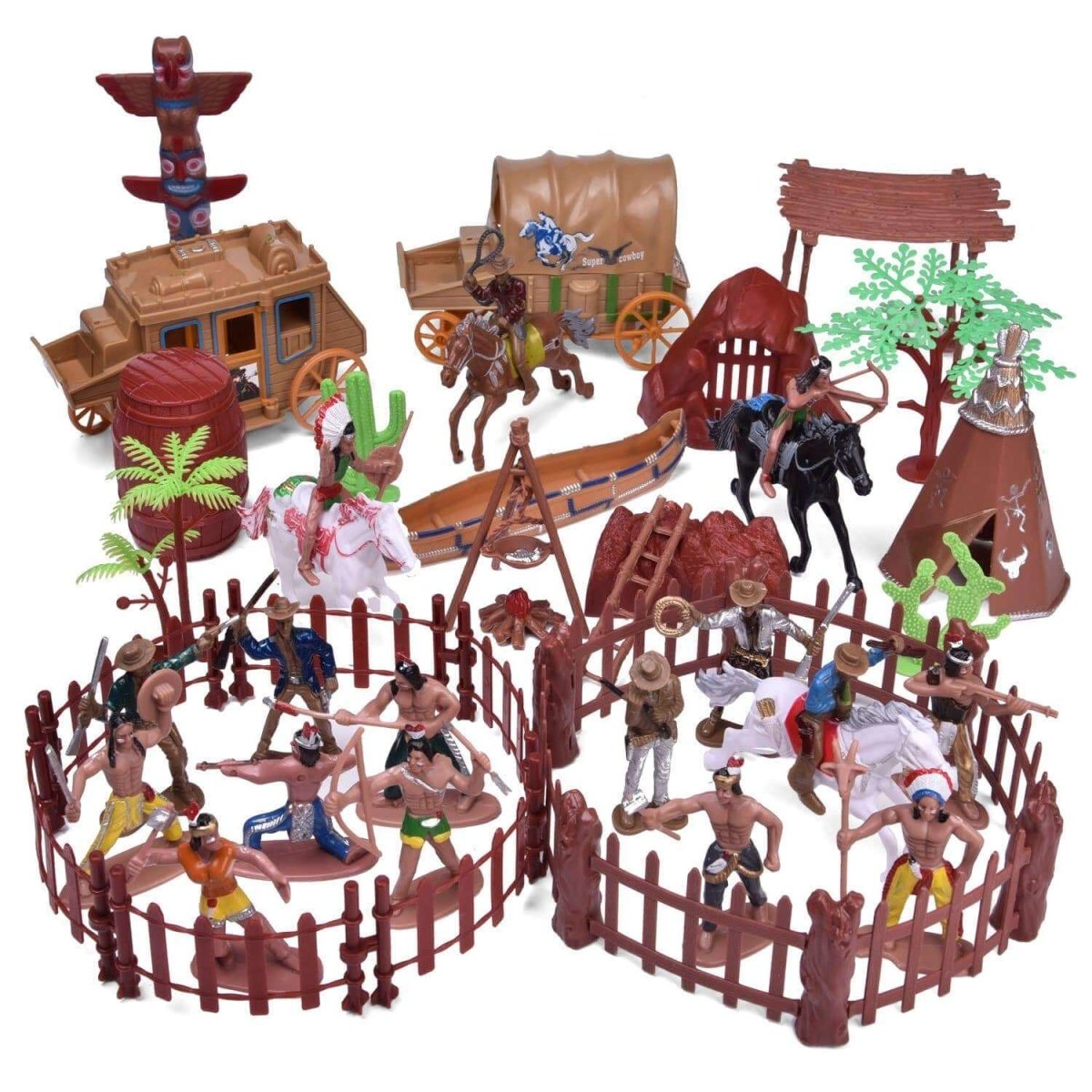 Western Rodeo Playsets Cowboy Wild West Playset | PopFun