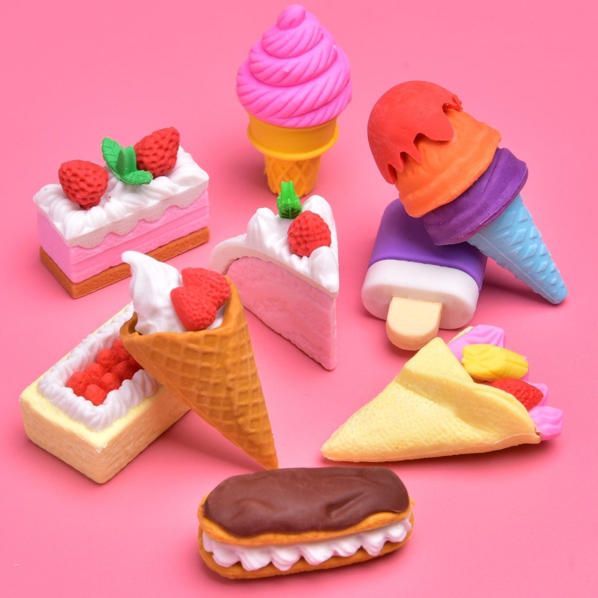 Cute 3D Puzzle Erasers for Kids 60pcs - PopFun