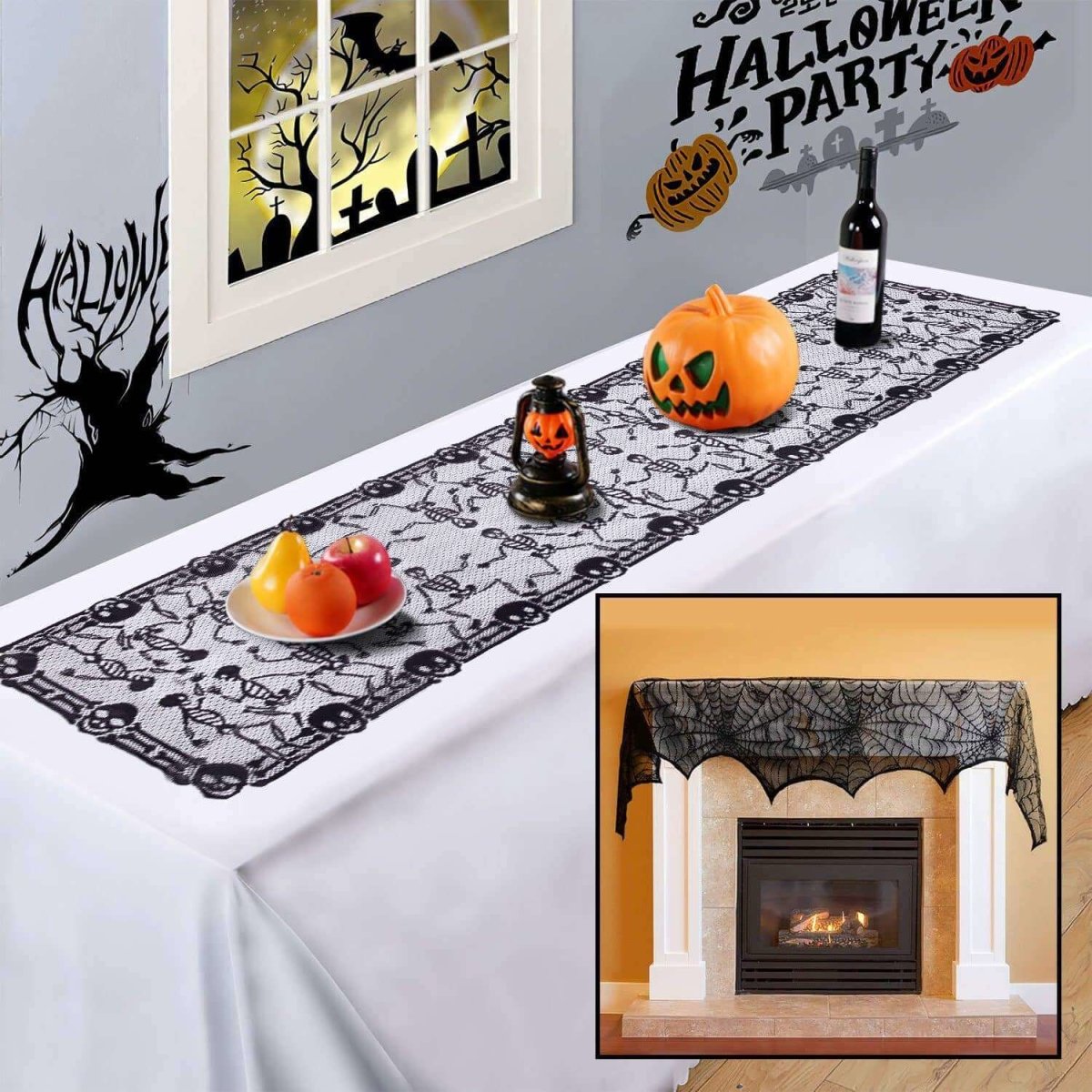 Dancing Skeleton Table Runner Set | PopFun