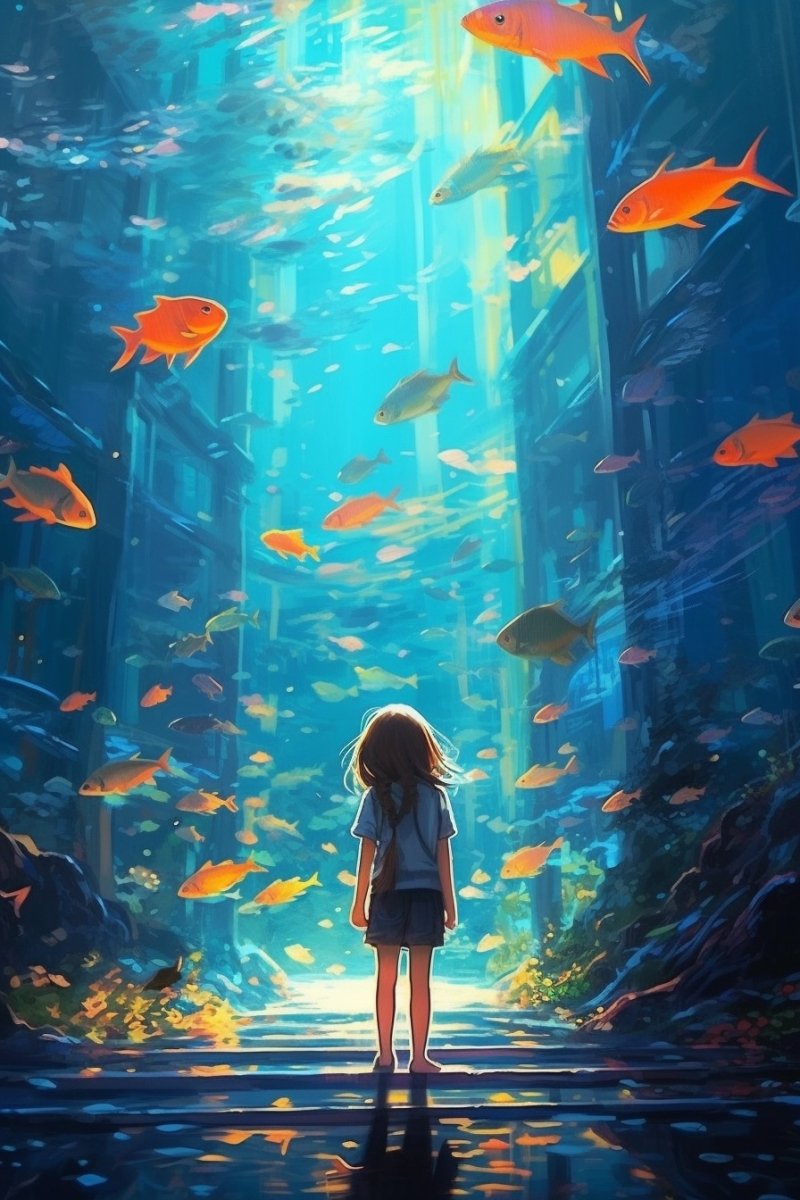 Digital Wallpaper: Cartoon Fantasy Ocean World - PopFun