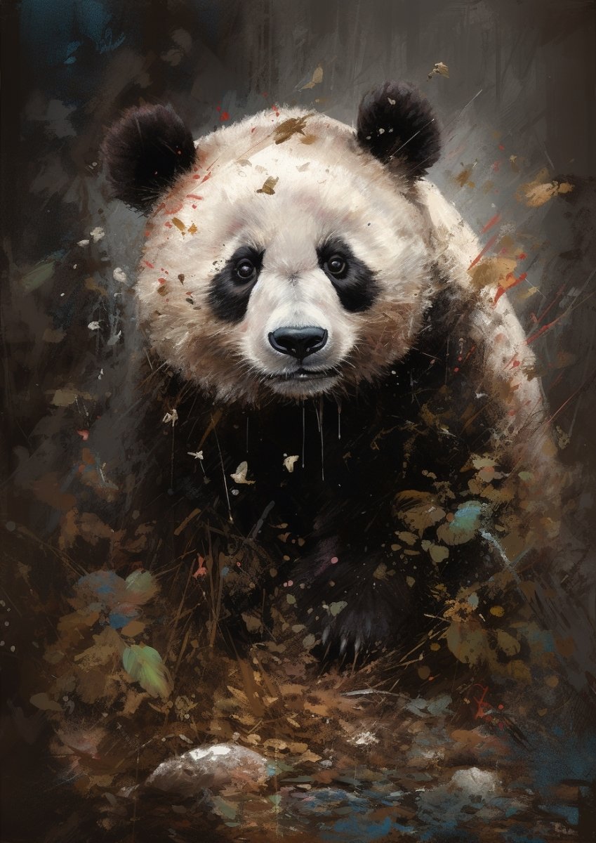 Digital Wallpaper: Watercolor Panda - PopFun