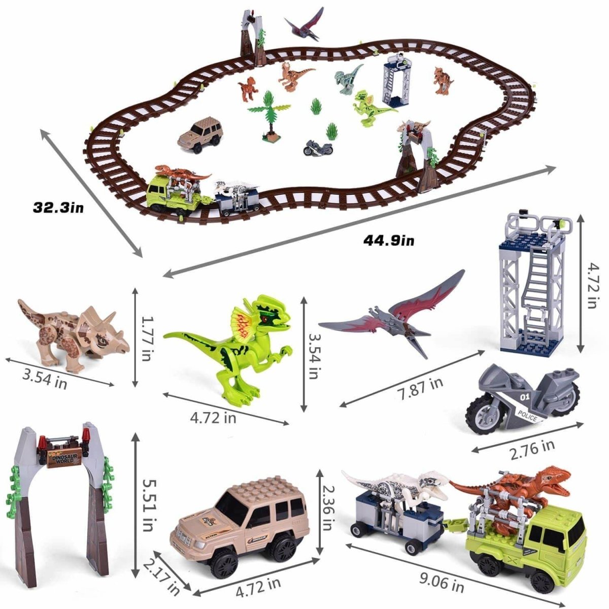 Dinosaur Tracks and Toy Cars - PopFun
