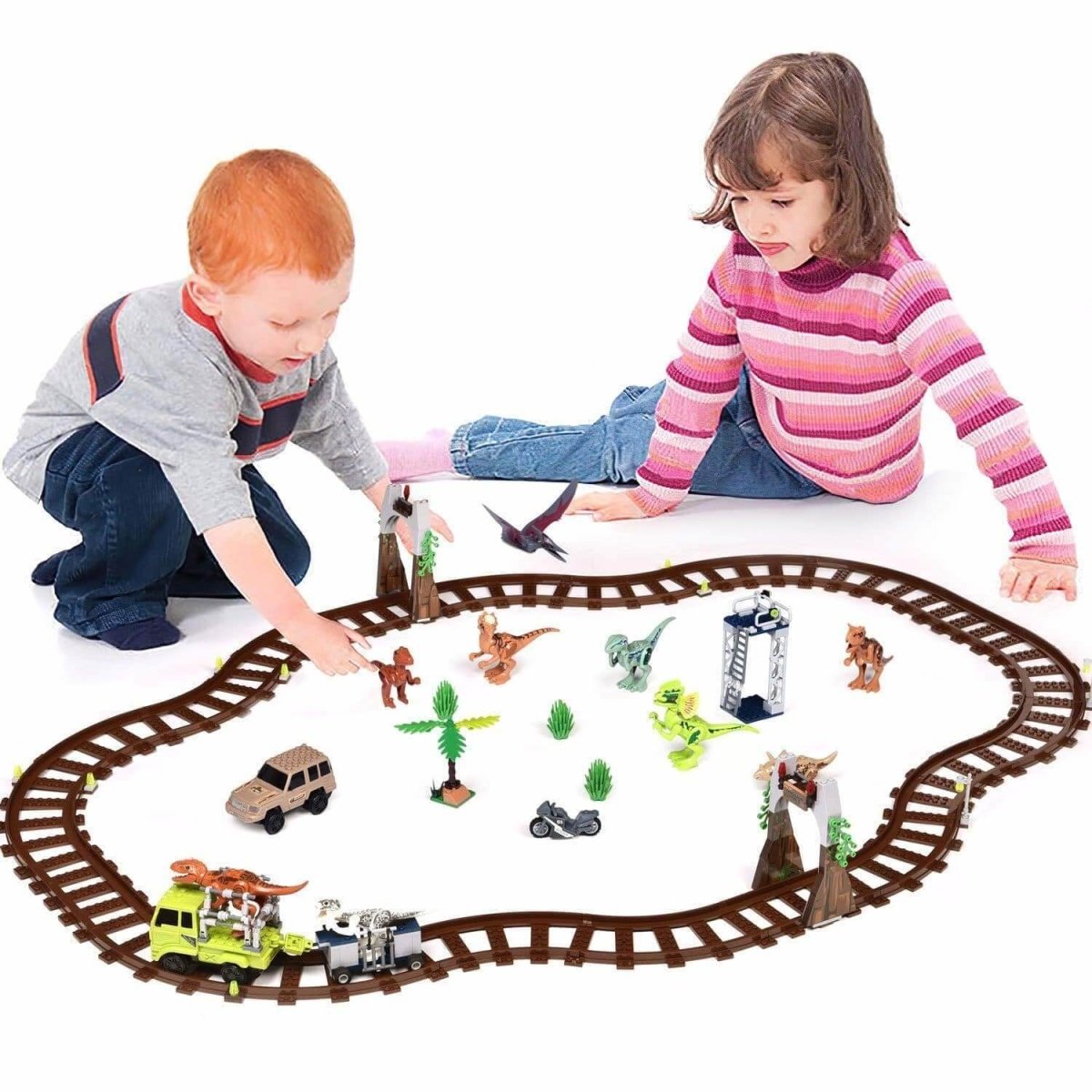 Dinosaur Tracks and Toy Cars - PopFun