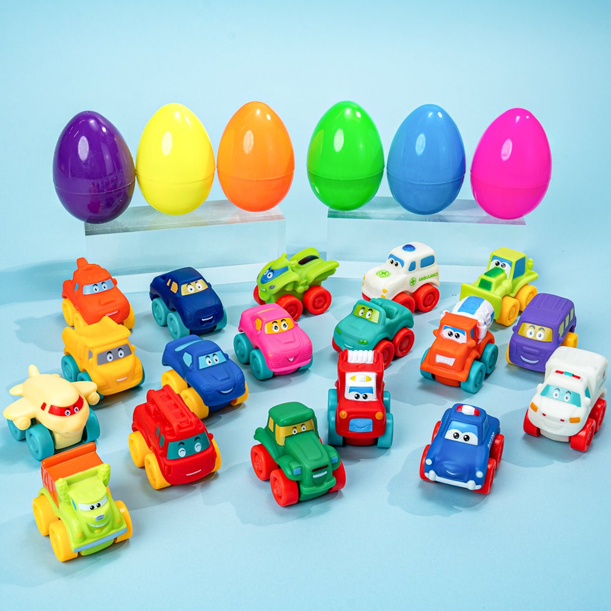 Easter Egg Cartoon Cars - PopFun