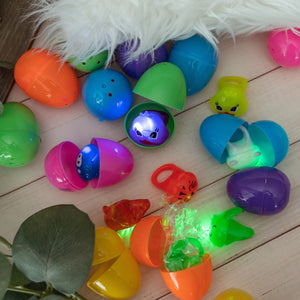 Easter Egg Prefilled with Light-Up Toy Rings 18pcs