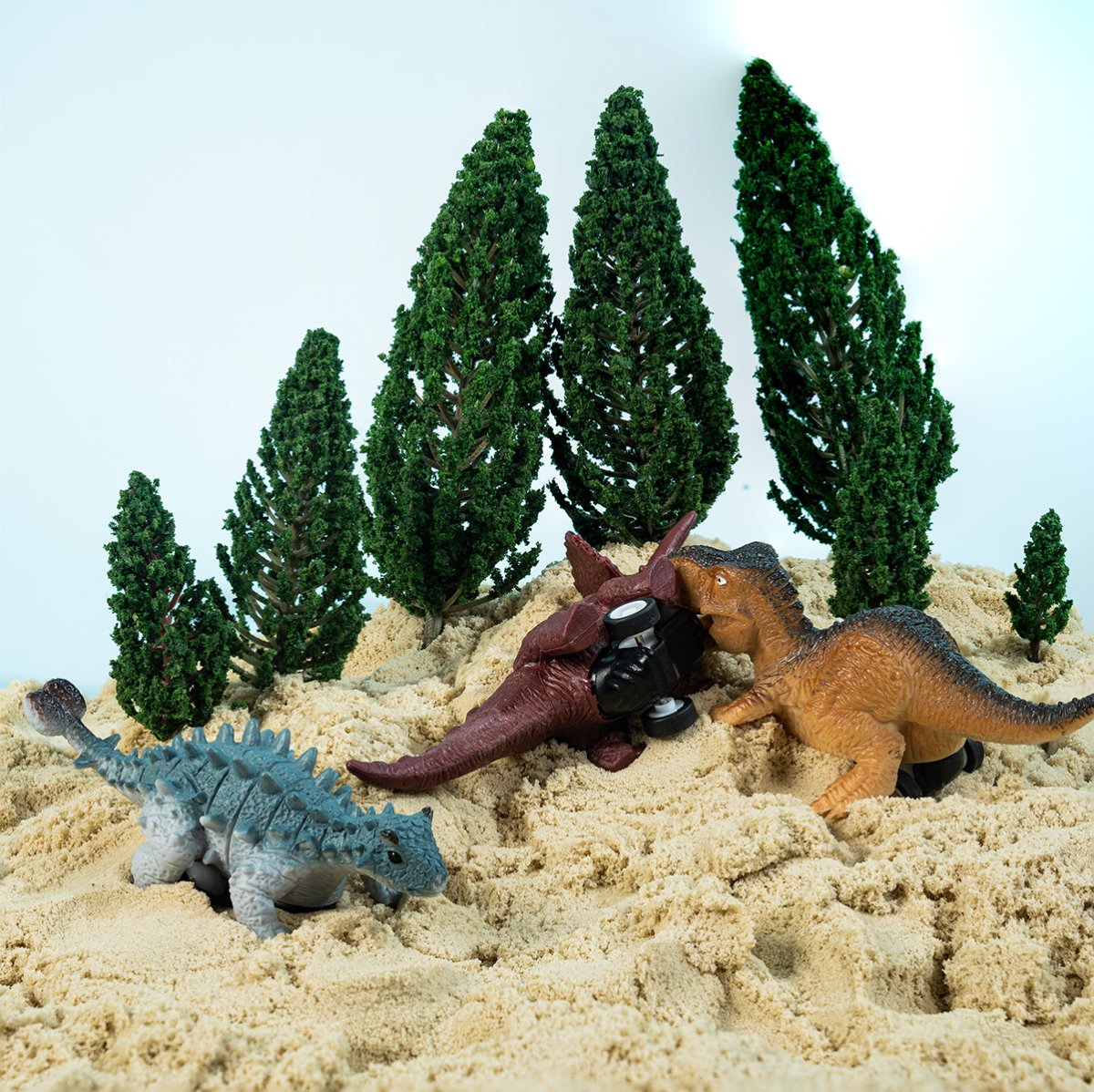 Easter Egg Prefilled with Dinosaur Pull-Back Cars, 12 pcs - PopFun