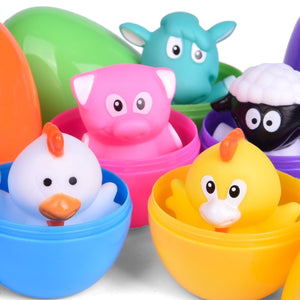 Easter Eggs with Animal Finger Puppets 12pcs
