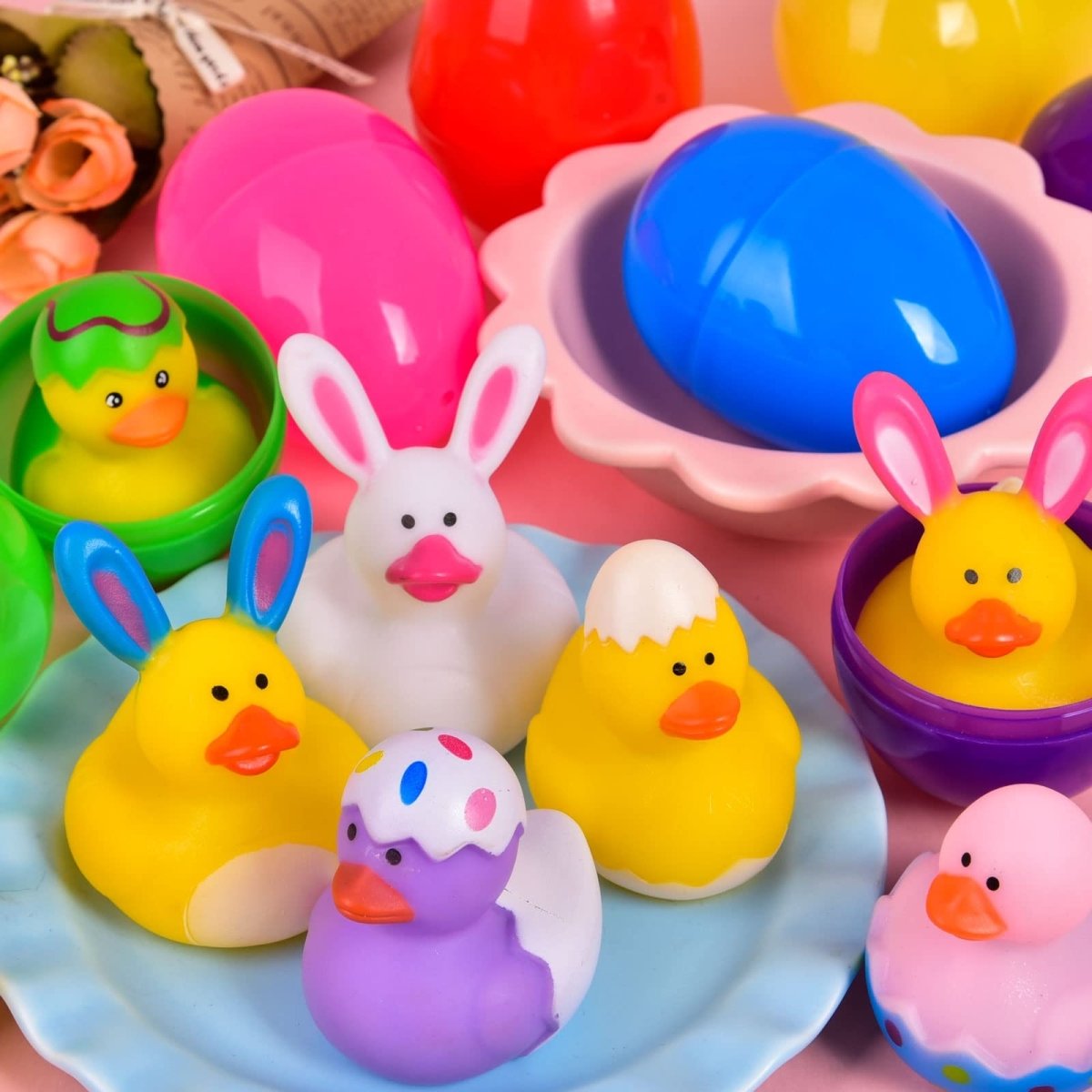 Easter Eggs with Rubber Duck Toys 18 PCs - PopFun