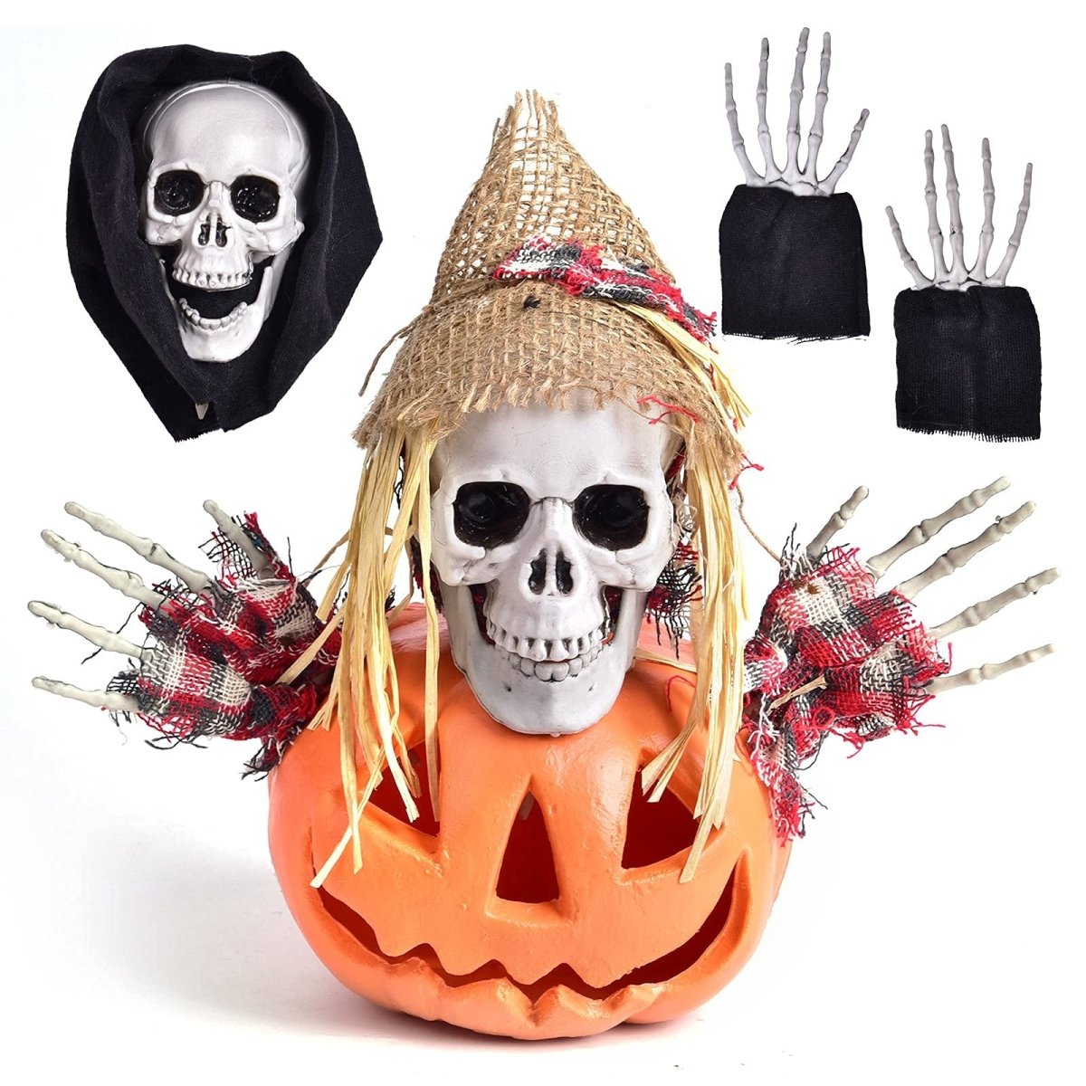 Easy-Set-Up Halloween Skeleton Ground Stakes - PopFun