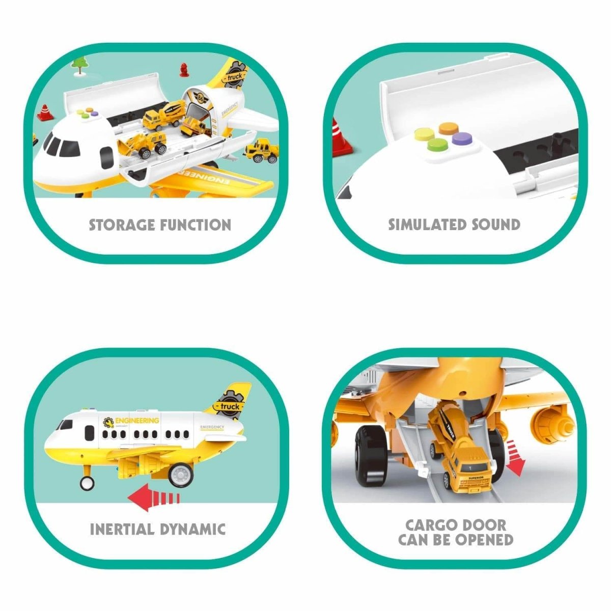 Electronic Transport Cargo Toy Airplane - PopFun