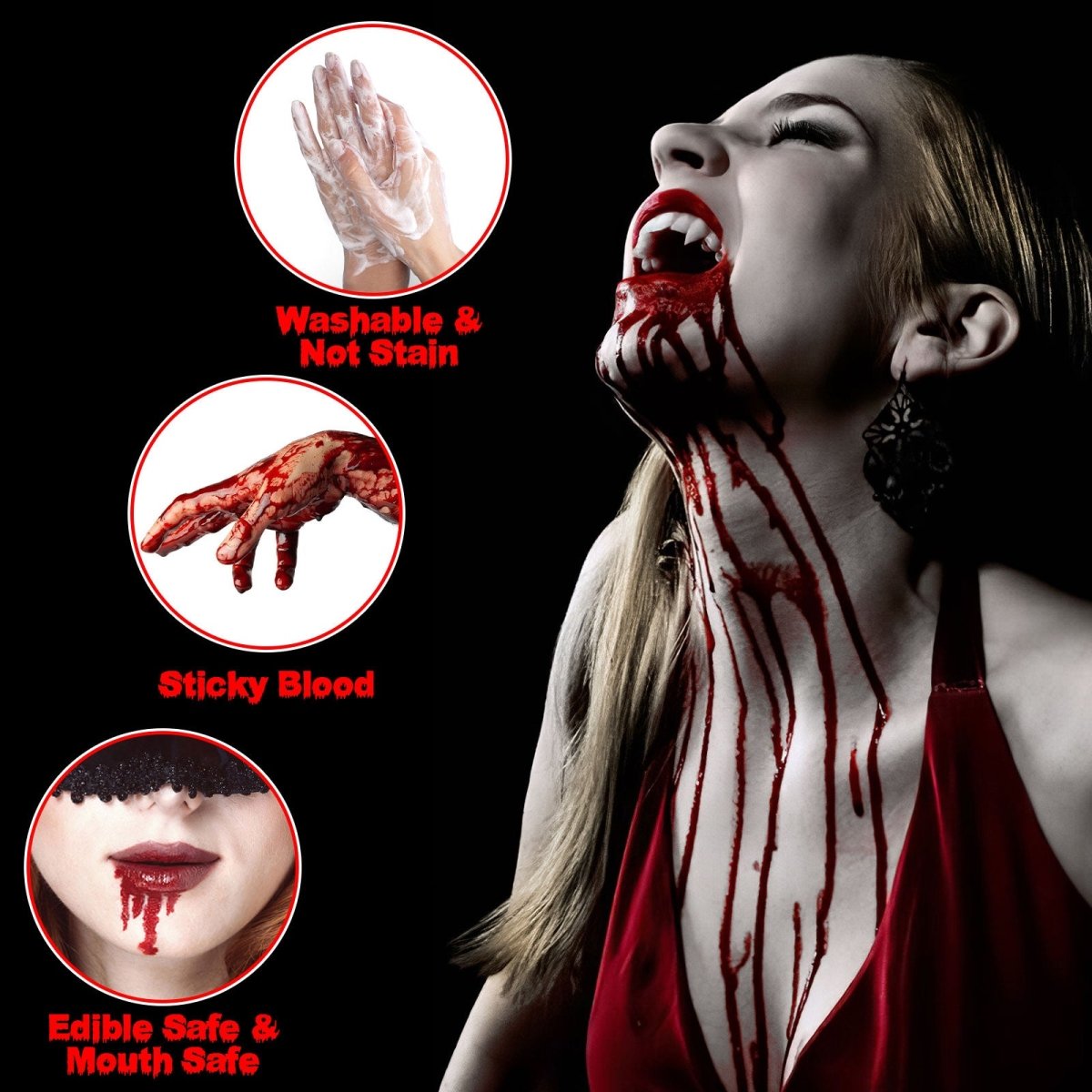 Fake Blood Solution 2 Bottles - PopFun