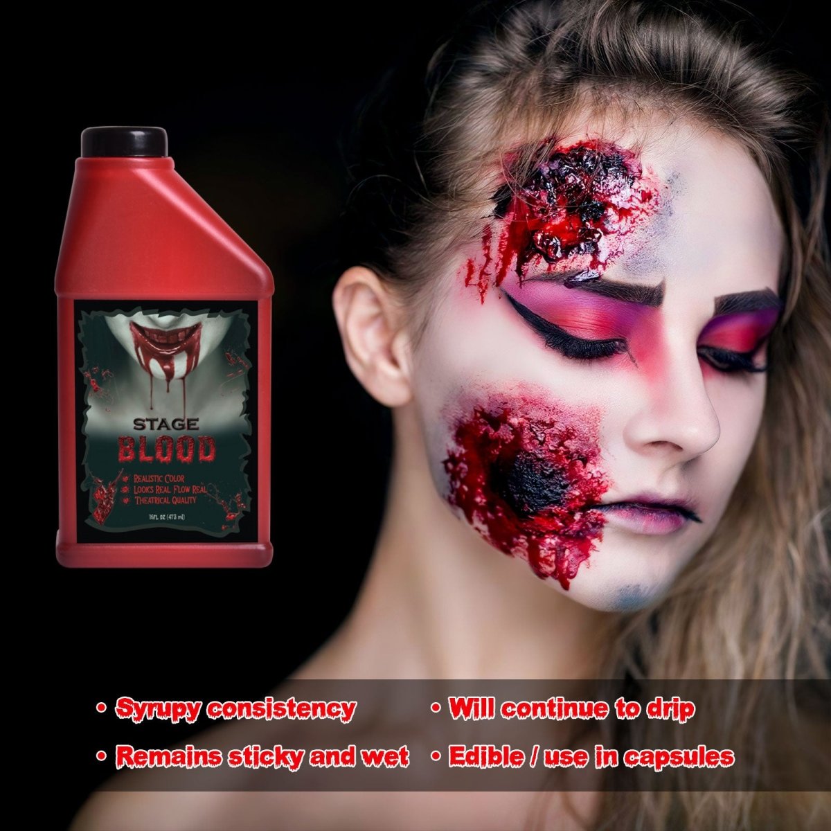 Fake Blood Solution 2 Bottles - PopFun