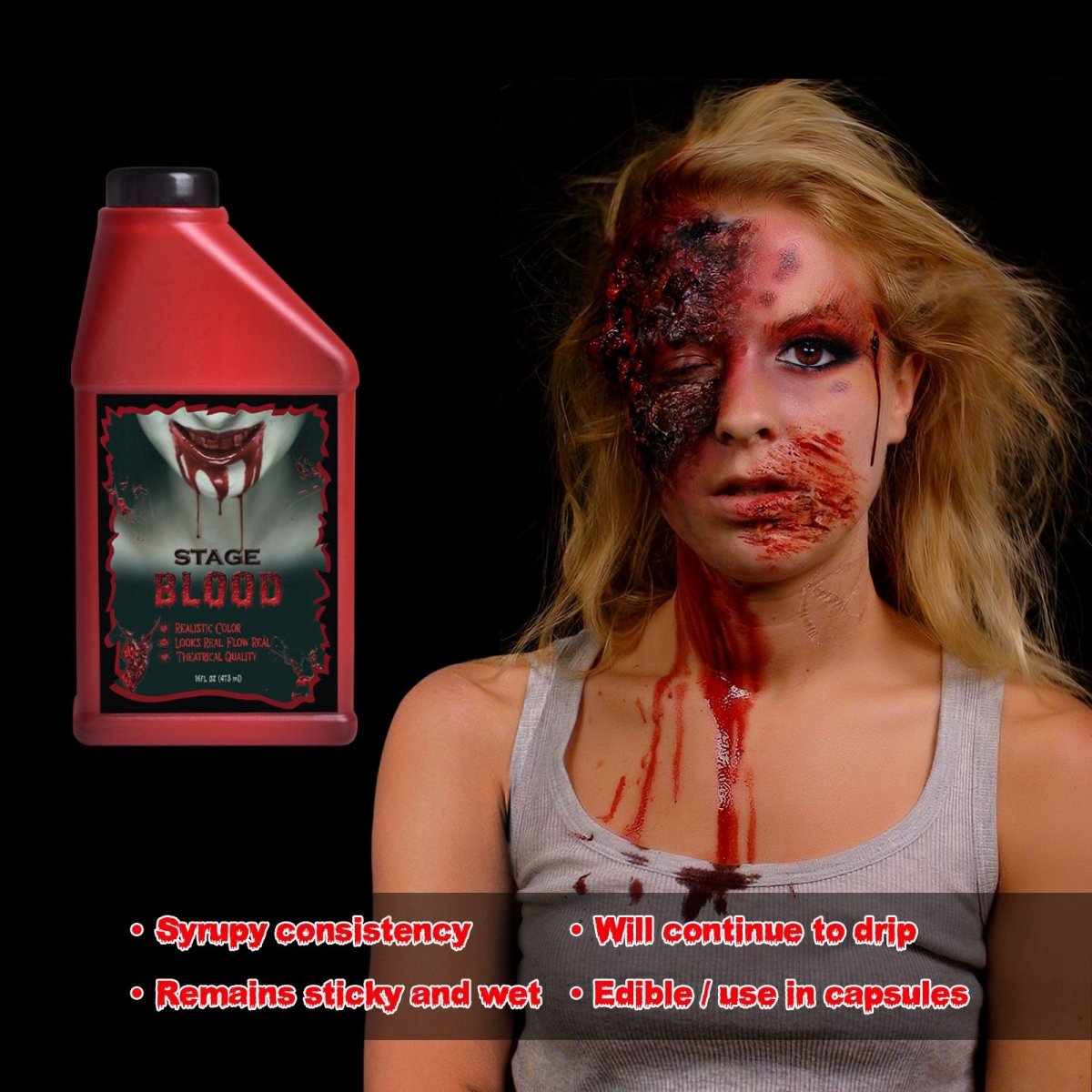 Fake Blood Solution 2 Bottles - PopFun