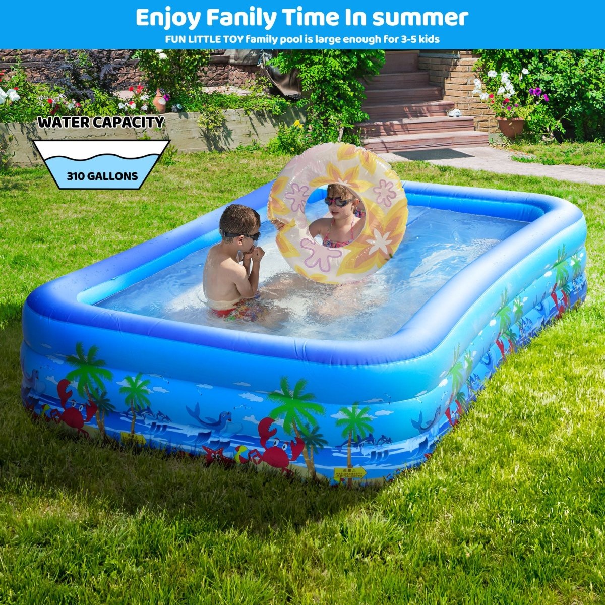 Family Inflatable Pool - PopFun